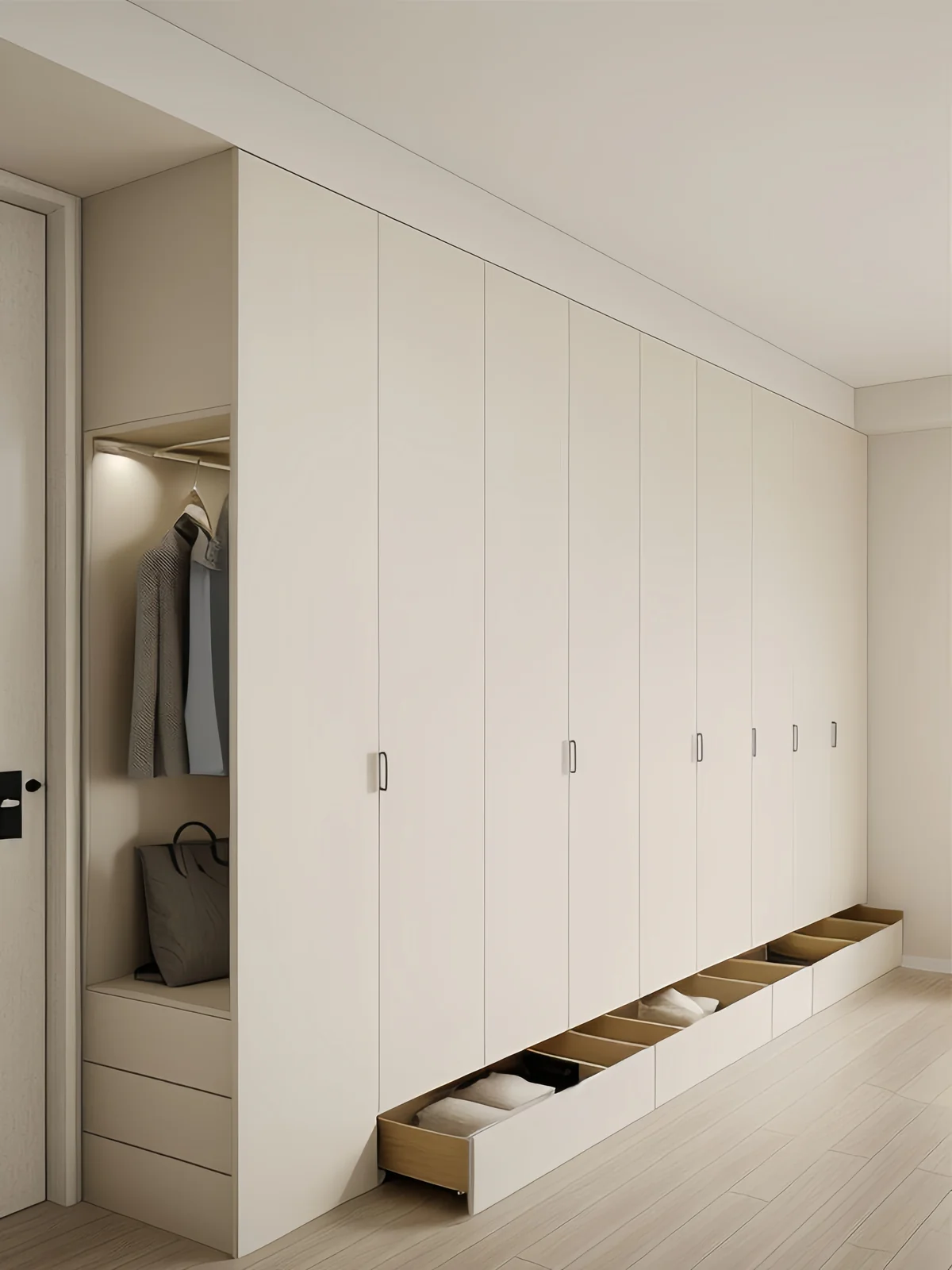 Bedroom wardrobe for a Singapore home