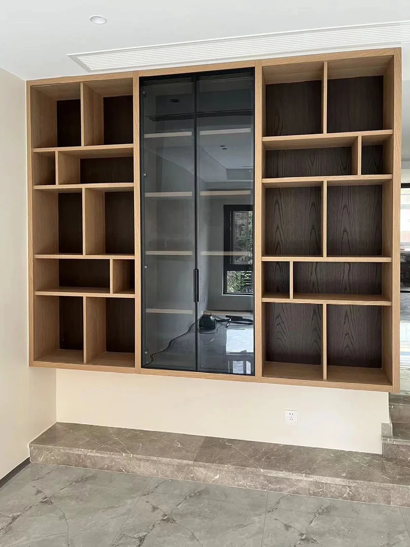 Custom dining storage and display cabinet for a Singapore HDB home