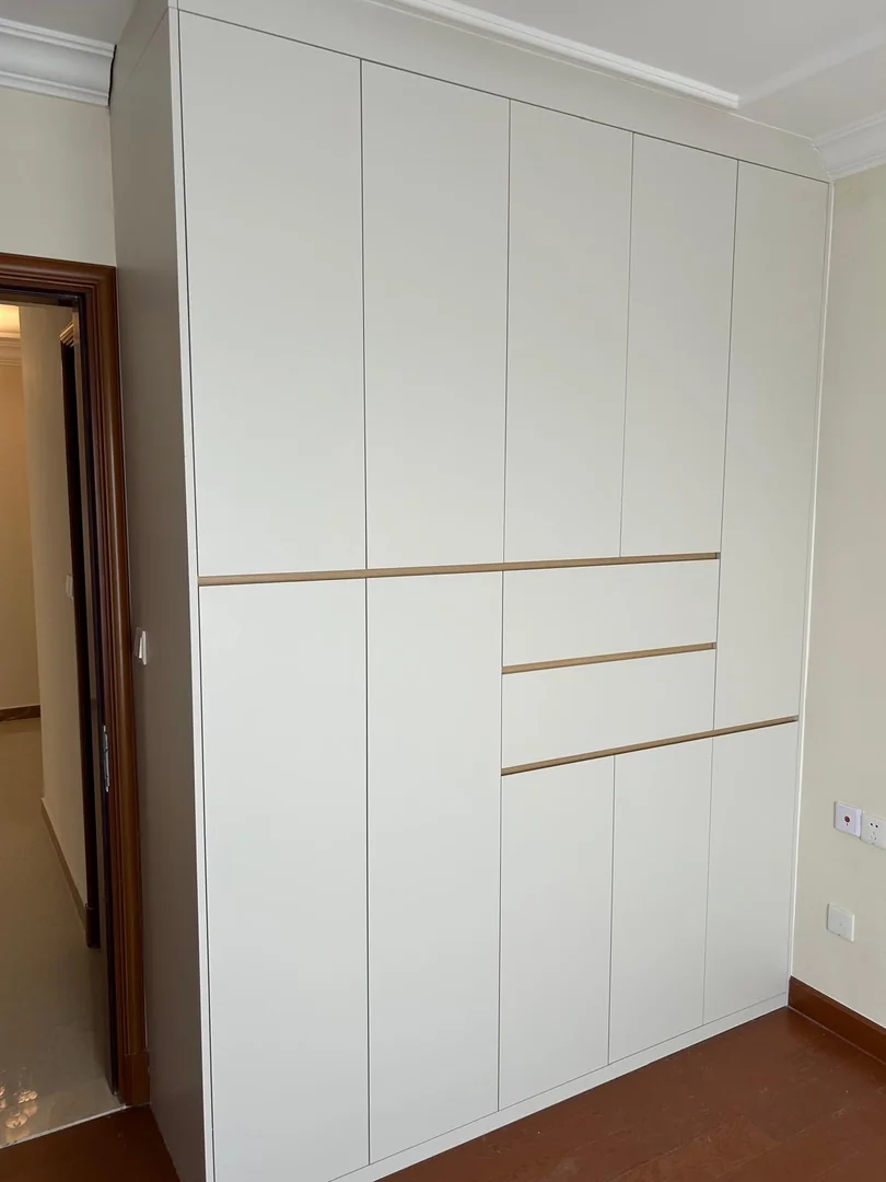 Full-house custom furniture with wardrobe, study table and storage drawers in Singapore