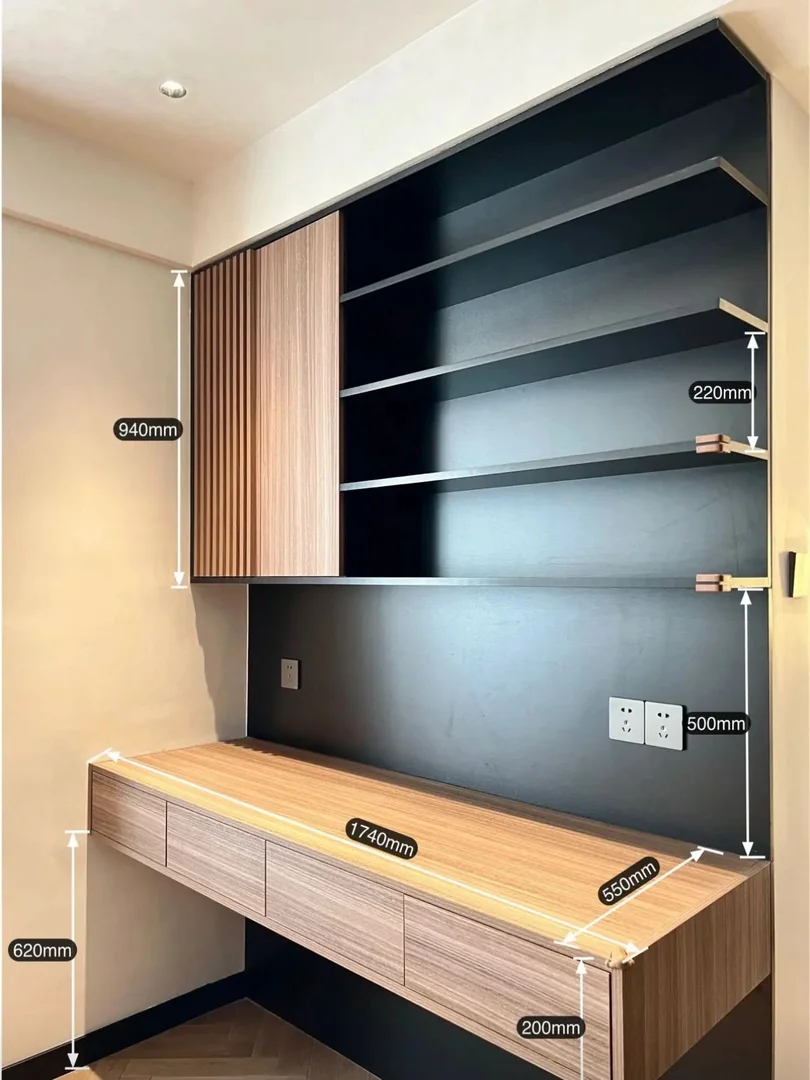 Furniture measurement notes used to prepare a custom furniture quotation in Singapore